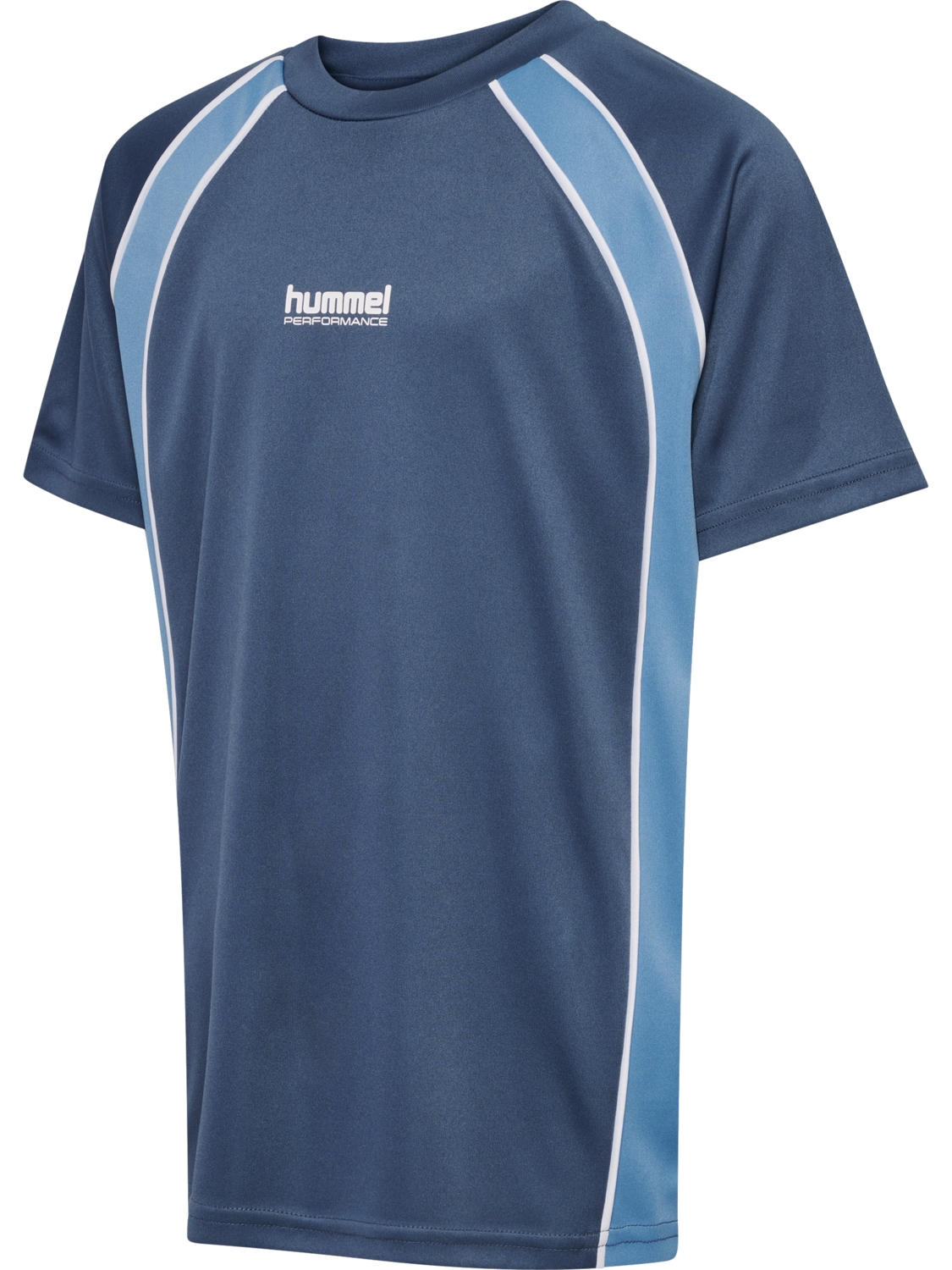 hmlJR GOAL PIPING T-SHIRT S/S, BERING SEA, packshot