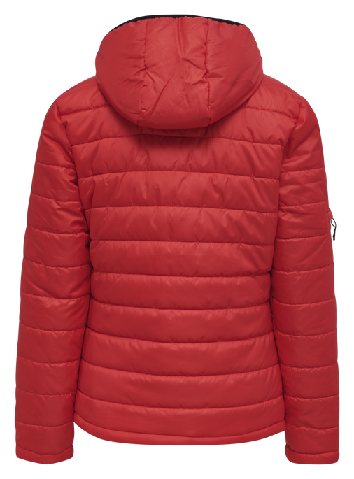 hmlNORTH QUILTED HOOD JACKET WOMAN, TRUE RED, packshot