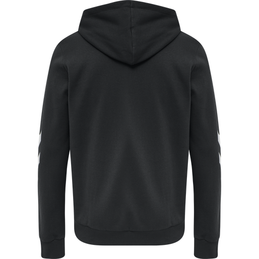 hmlLEGACY ZIP HOODIE PLUS, BLACK, packshot