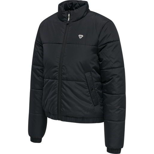 hmlSUKI PUFF JACKET, BLACK, packshot