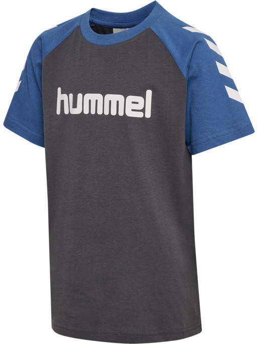 hmlJR LOGO T-SHIRT S/S, EBONY, packshot
