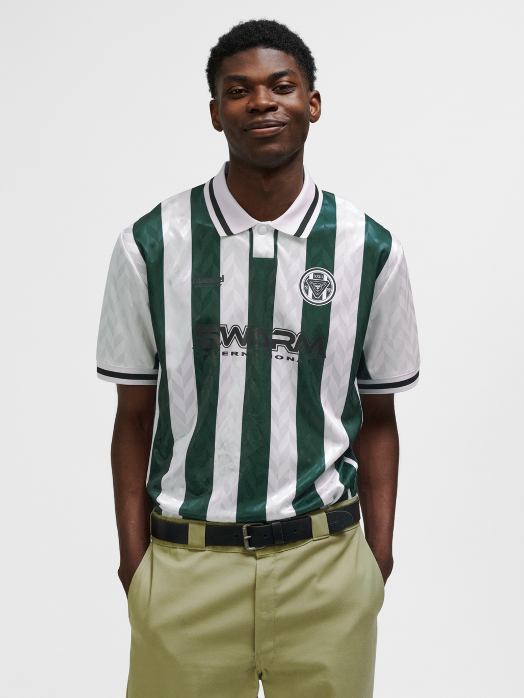 hmlLOOSE FOOTBALL JERSEY S/S, BLANC DE BLANC, model