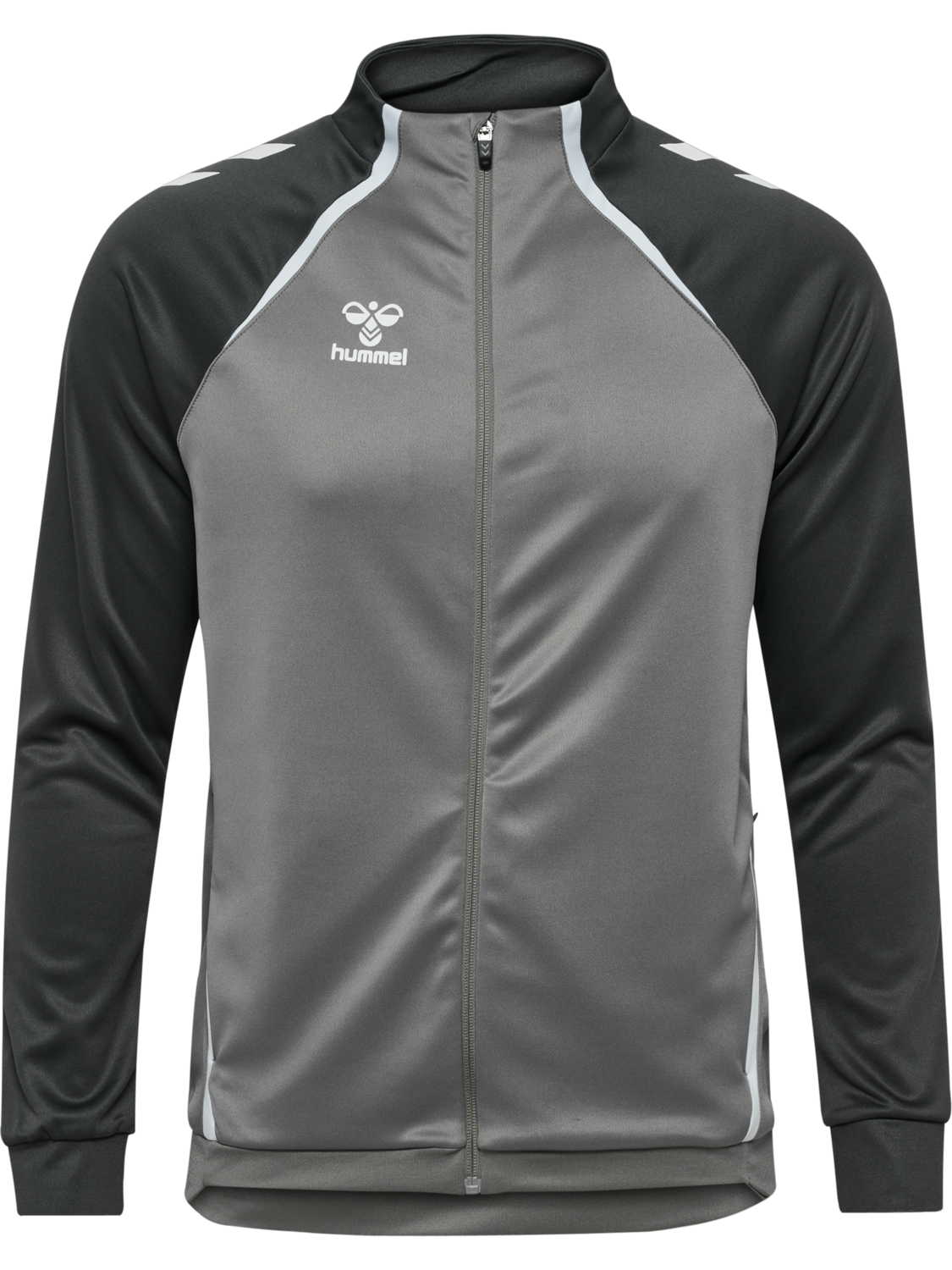 hmlLEAD 2.0 TRACK ZIP JACKET, STEEL GRAY/ASPHALT, packshot