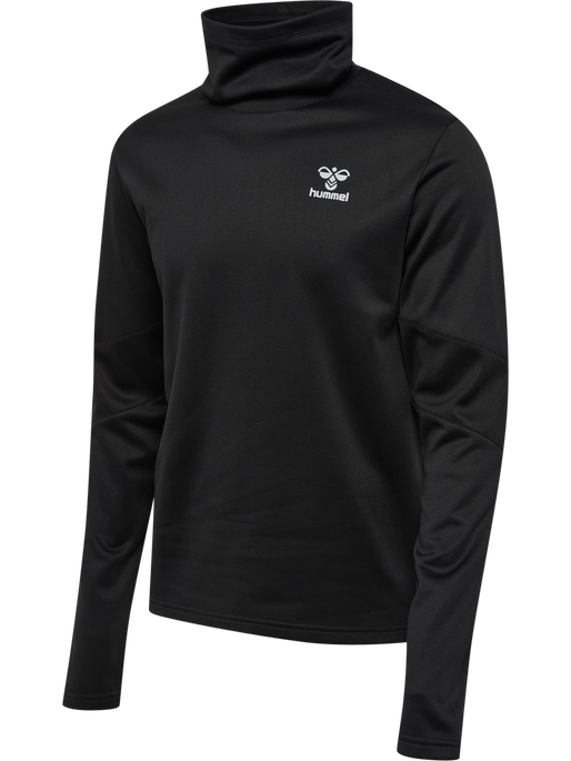 hmlACTIVE WINTER CREW SWEAT, BLACK hmlACTIVE WINTER CREW SWEAT, BLACK, packshot