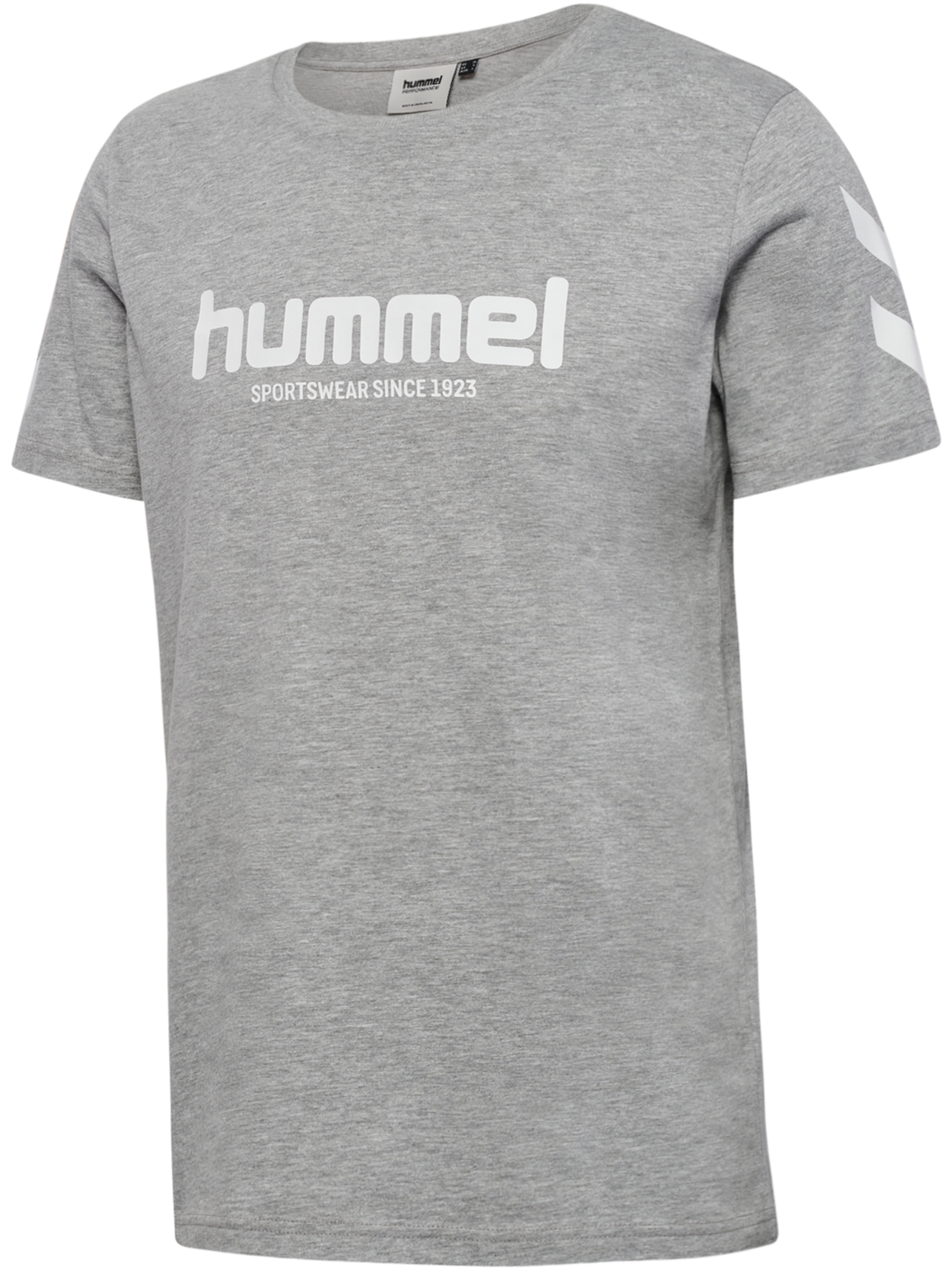 hmlLEGACY 2.0 T-SHIRT S/S, GREY MELANGE, packshot