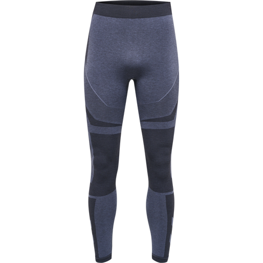 hmlTE MIKE SEAMLESS TIGHTS, BLACK/ASPHALT MELANGE, packshot