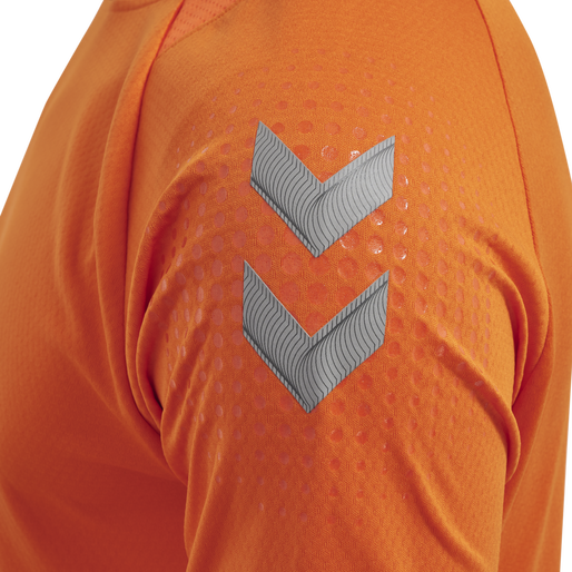 hmlLEAD S/S POLY JERSEY, ORANGE TIGER hmlLEAD S/S POLY JERSEY, ORANGE TIGER, packshot