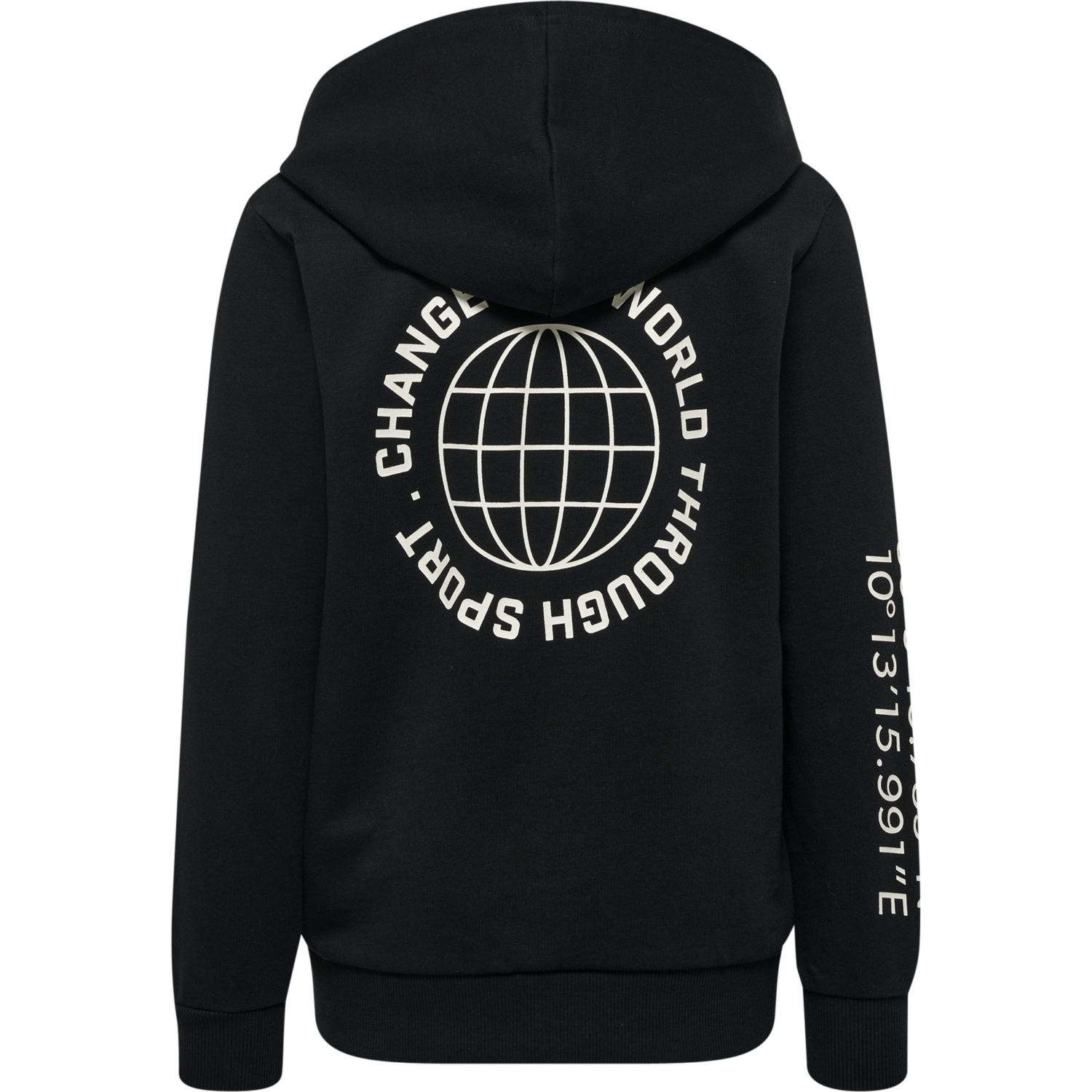 hmlGLOBAL HOODIE, BLACK, packshot