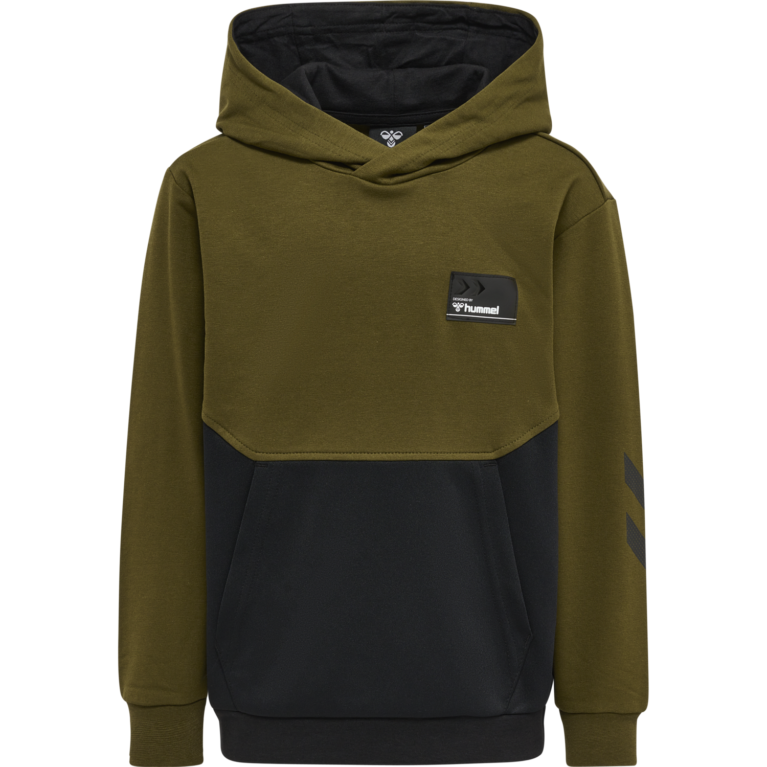 hmlEDWARD HOODIE, DARK OLIVE, packshot