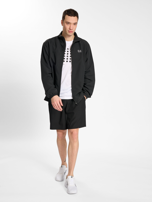 hmlCOURT WOVEN JACKET, BLACK, model