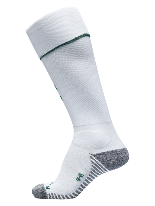PRO FOOTBALL SOCK 17 - 18, WHITE/EVERGREEN, packshot