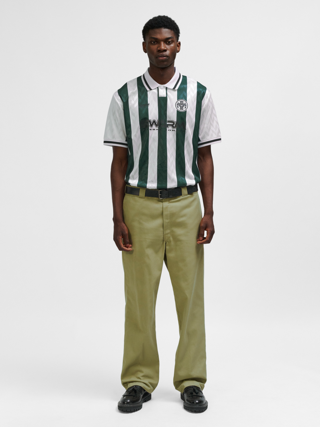 hmlLOOSE FOOTBALL JERSEY S/S, BLANC DE BLANC, model