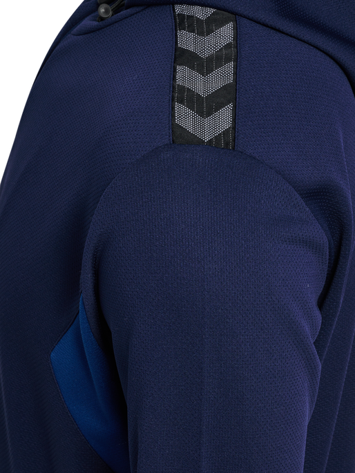 hmlAUTHENTIC PL ZIP HOODIE, MARINE, packshot