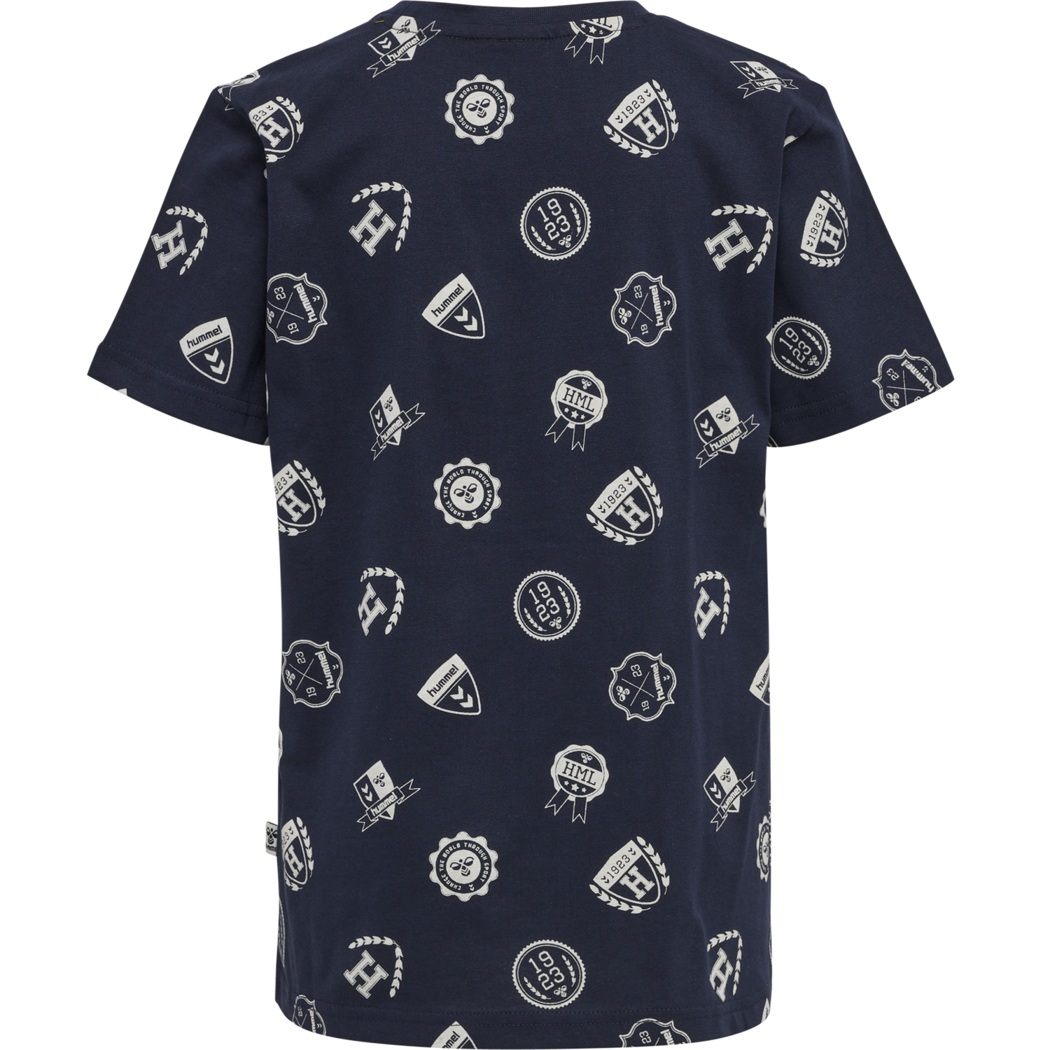 hmlART T-SHIRT S/S, BLACK IRIS, packshot