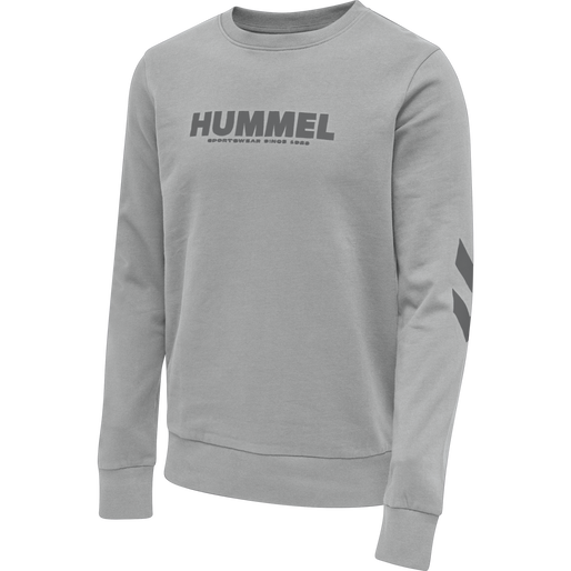 hmlLEGACY SWEATSHIRT, GREY MELANGE, packshot
