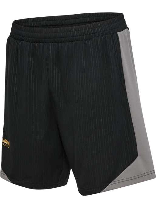 hmlLOOSE FB SHORTS TOPSCORER, BLACK, packshot