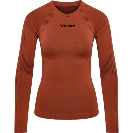 hmlMT SHAPING SEAMLESS T-SHIRT L/S, ARABIAN SPICE, packshot
