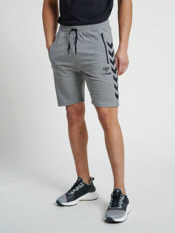 hmlRAY 2.0 SHORTS, DARK GREY MELANGE, model