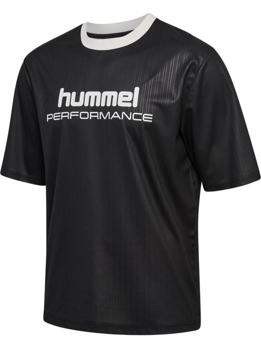 hmlPULSE LOOSE JERSEY S/S, BLACK, packshot