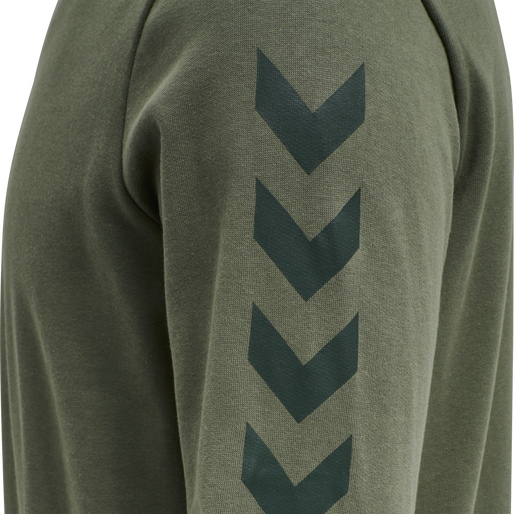 hmlLEGACY CHEVRON SWEATSHIRT, BEETLE, packshot
