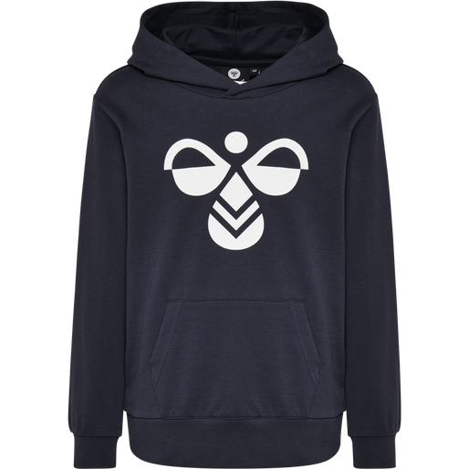 hmlCUATRO HOODIE, BLACK IRIS, packshot