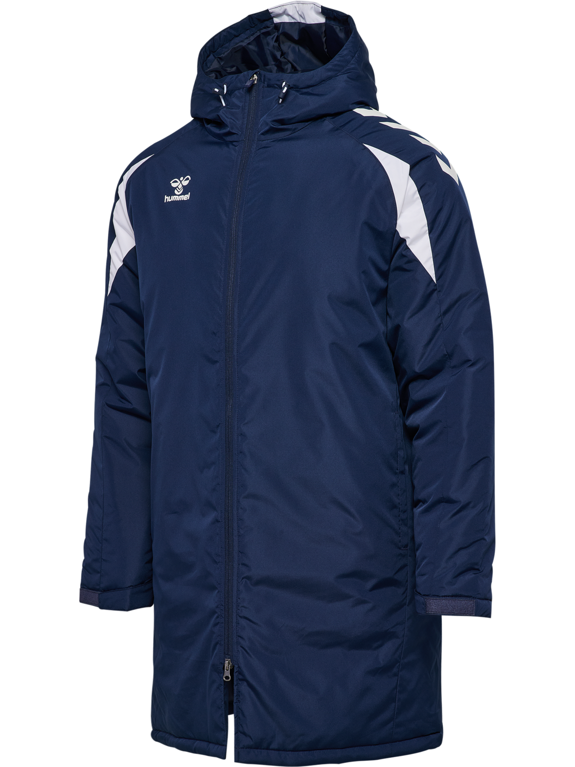 hmlCORE 2.0 BENCH JACKET, MARINE/WHITE, packshot