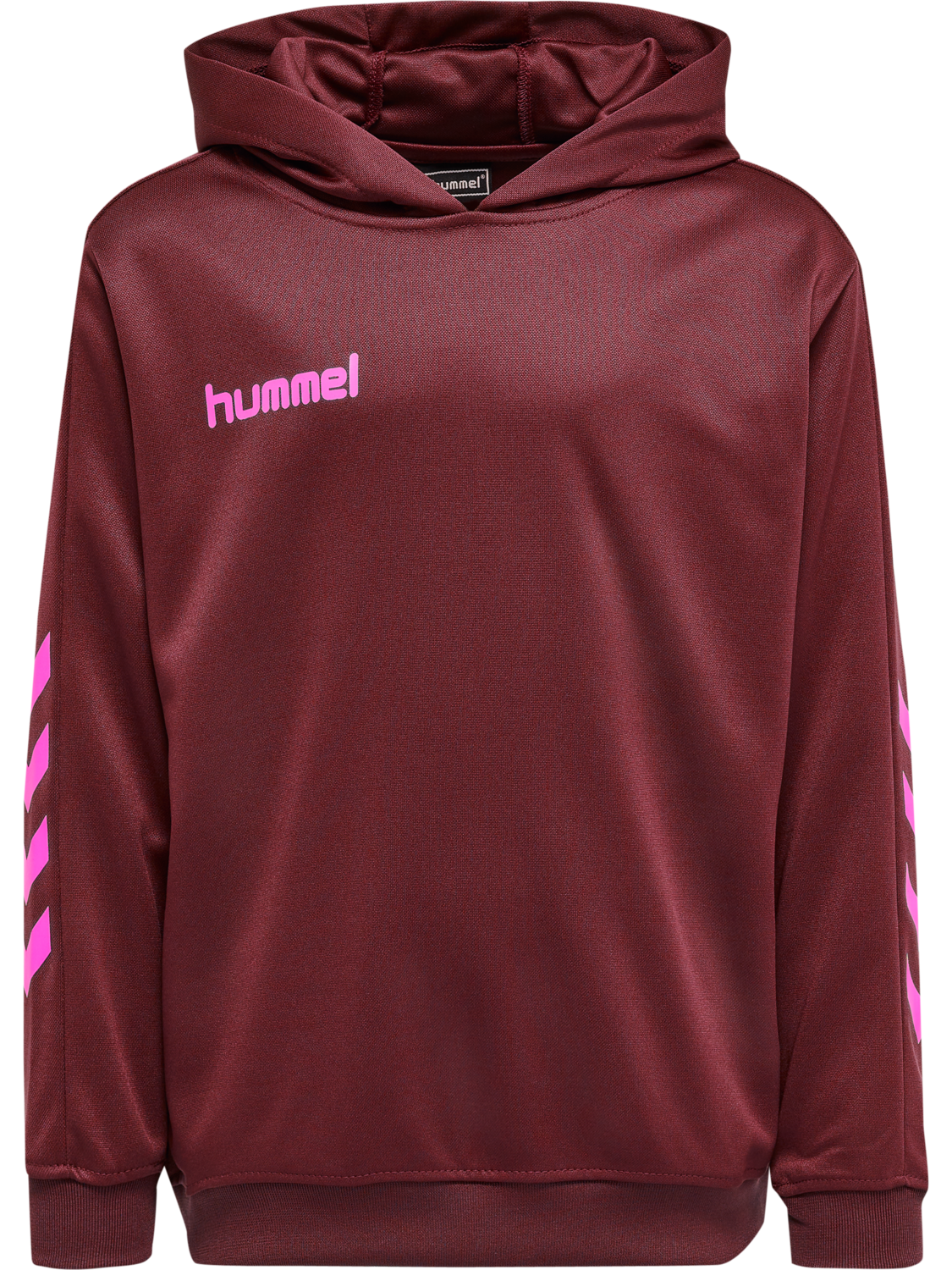 hmlPROMO KIDS POLY HOODIE, BIKING RED/RASPBERRY SORBET, packshot