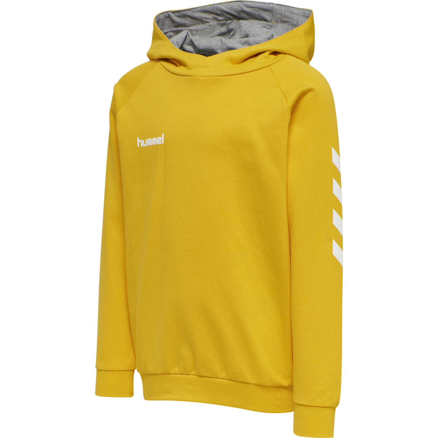 HMLGO KIDS COTTON HOODIE, SPORTS YELLOW, packshot