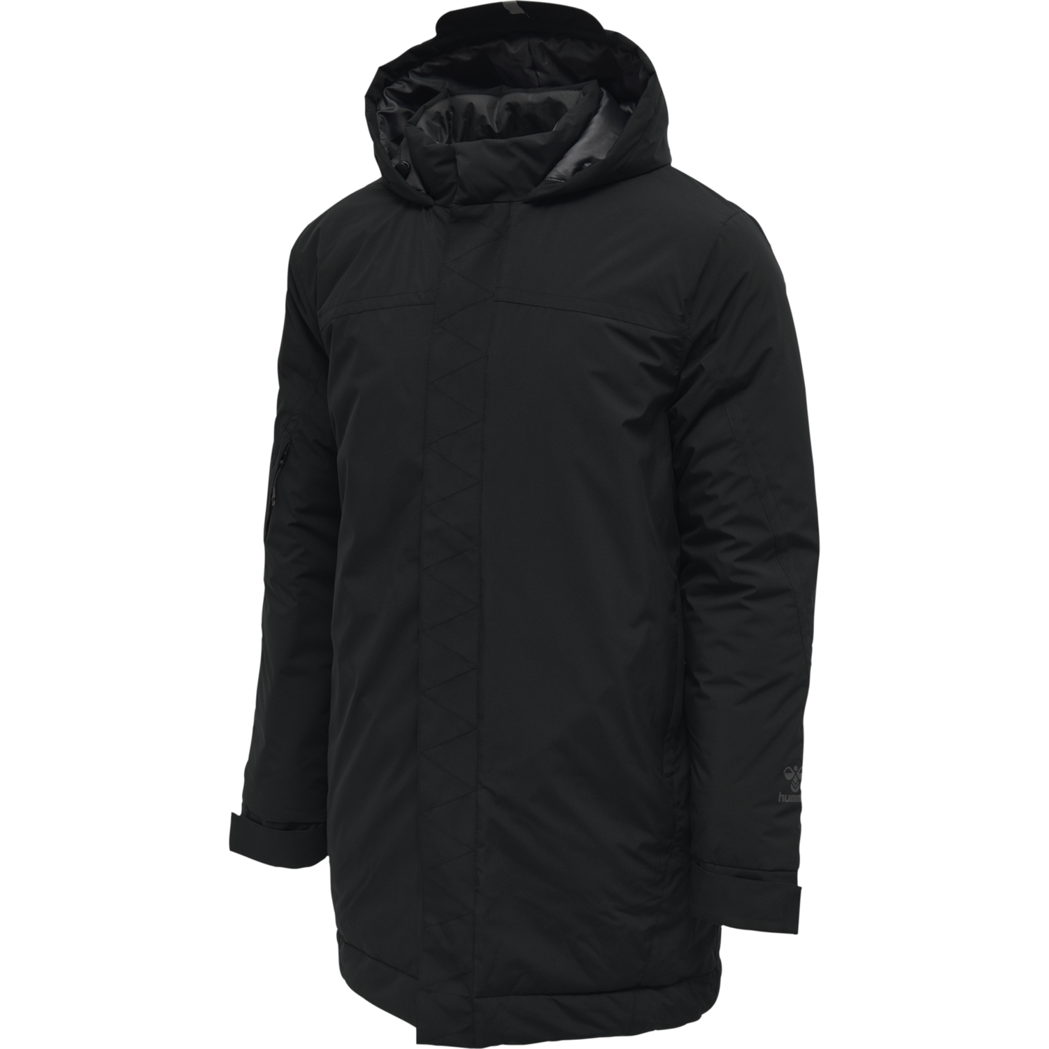 hmlNORTH PARKA JACKET, BLACK/ASPHALT, packshot
