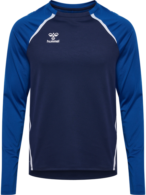 hmlLEAD 2.0 CREW SWEAT, MARINE/TRUE BLUE, packshot