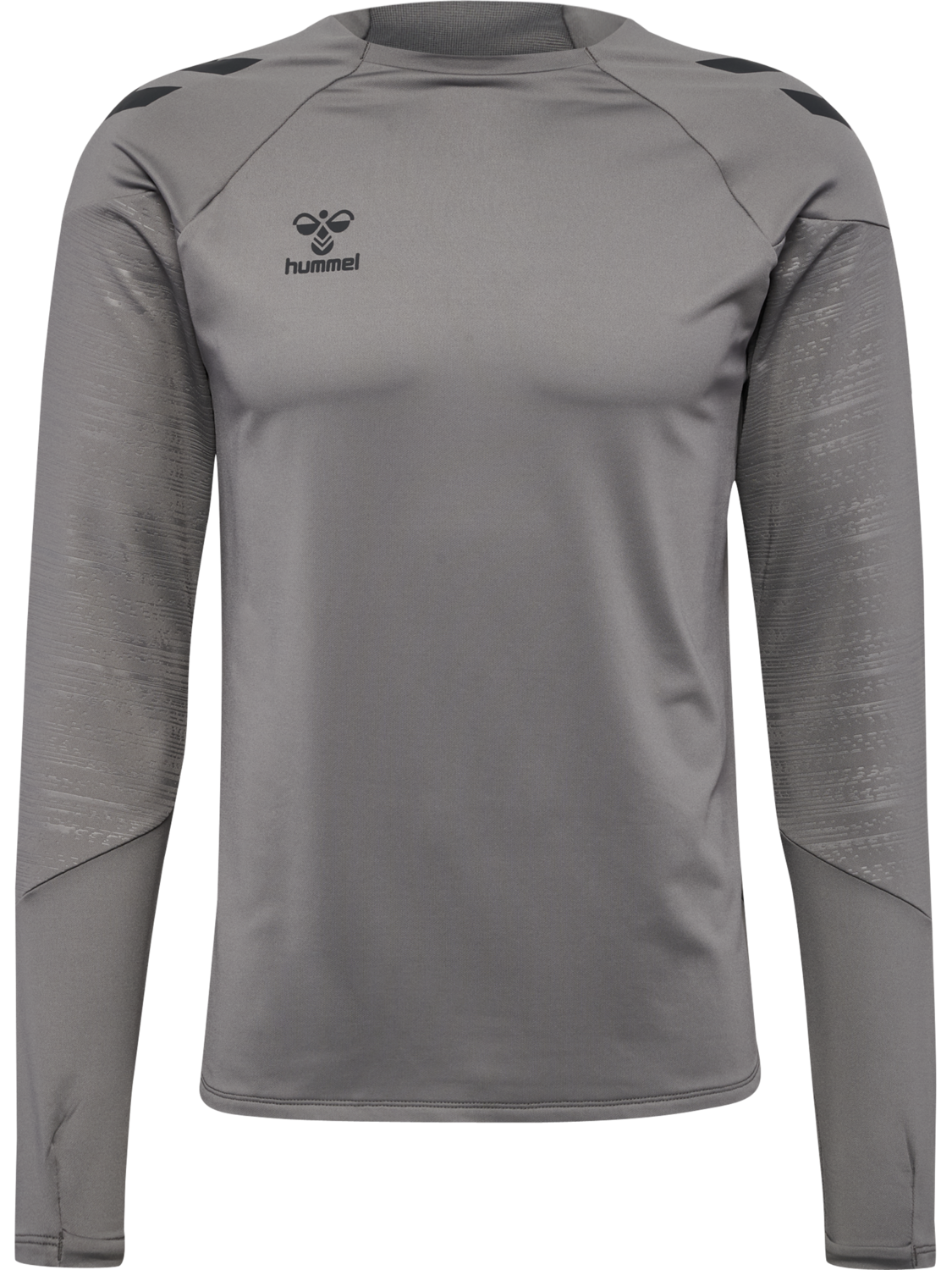 hmlPRO TRAINING CREW SWEAT, STEEL GRAY, packshot