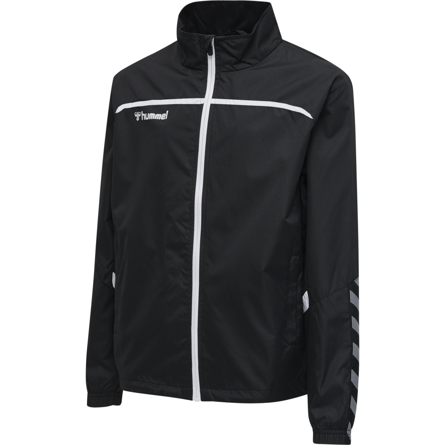 hmlAUTHENTIC TRAINING JACKET, BLACK/WHITE, packshot
