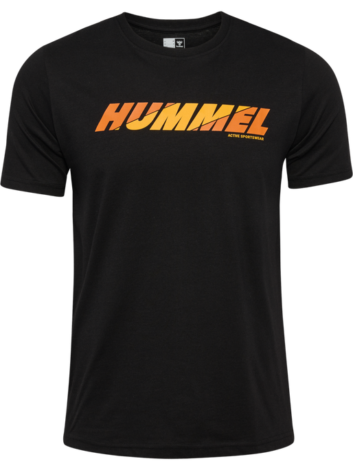 hmlGRAPHIC BOLD LOGO TEE, BLACK, packshot