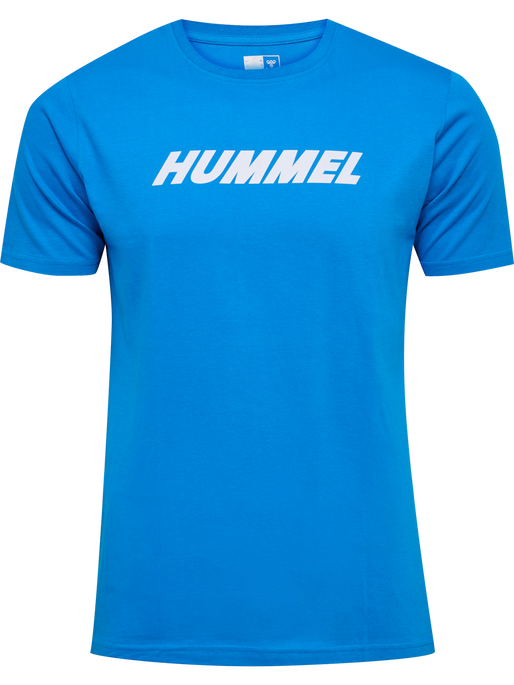hmlELEMENTAL LOGO COTTON TEE, INDIGO BUNTING, packshot