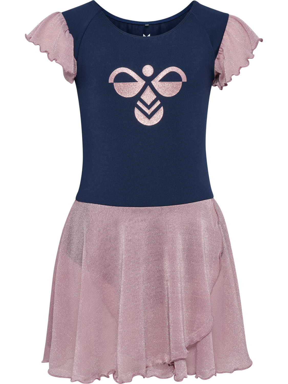 hmlJR MIX GLITTER DRESS, BLACK IRIS, packshot