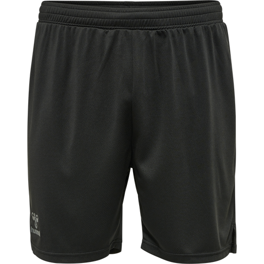 hmlONGRID POLY SHORTS, JET BLACK/FORGED IRON hmlONGRID POLY SHORTS, JET BLACK/FORGED IRON, packshot