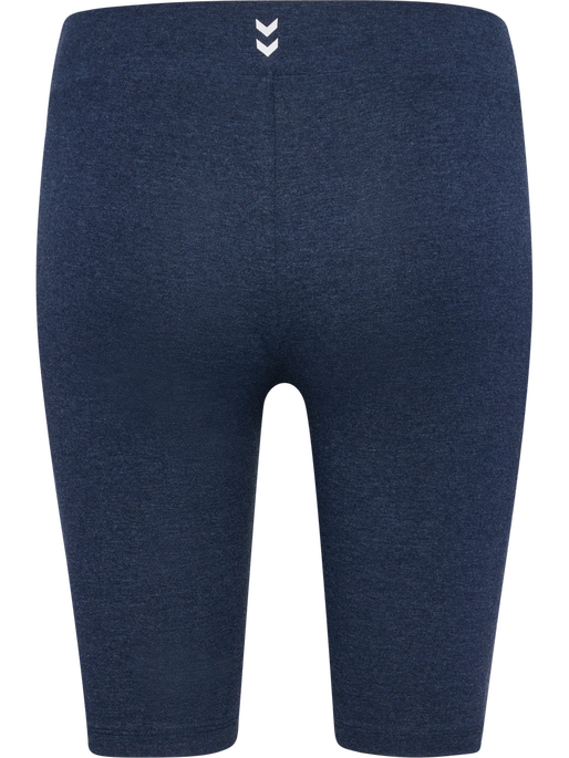 hmlPULSE LOGO MW SHORT TIGHTS, DRESS BLUE MELANGE, packshot