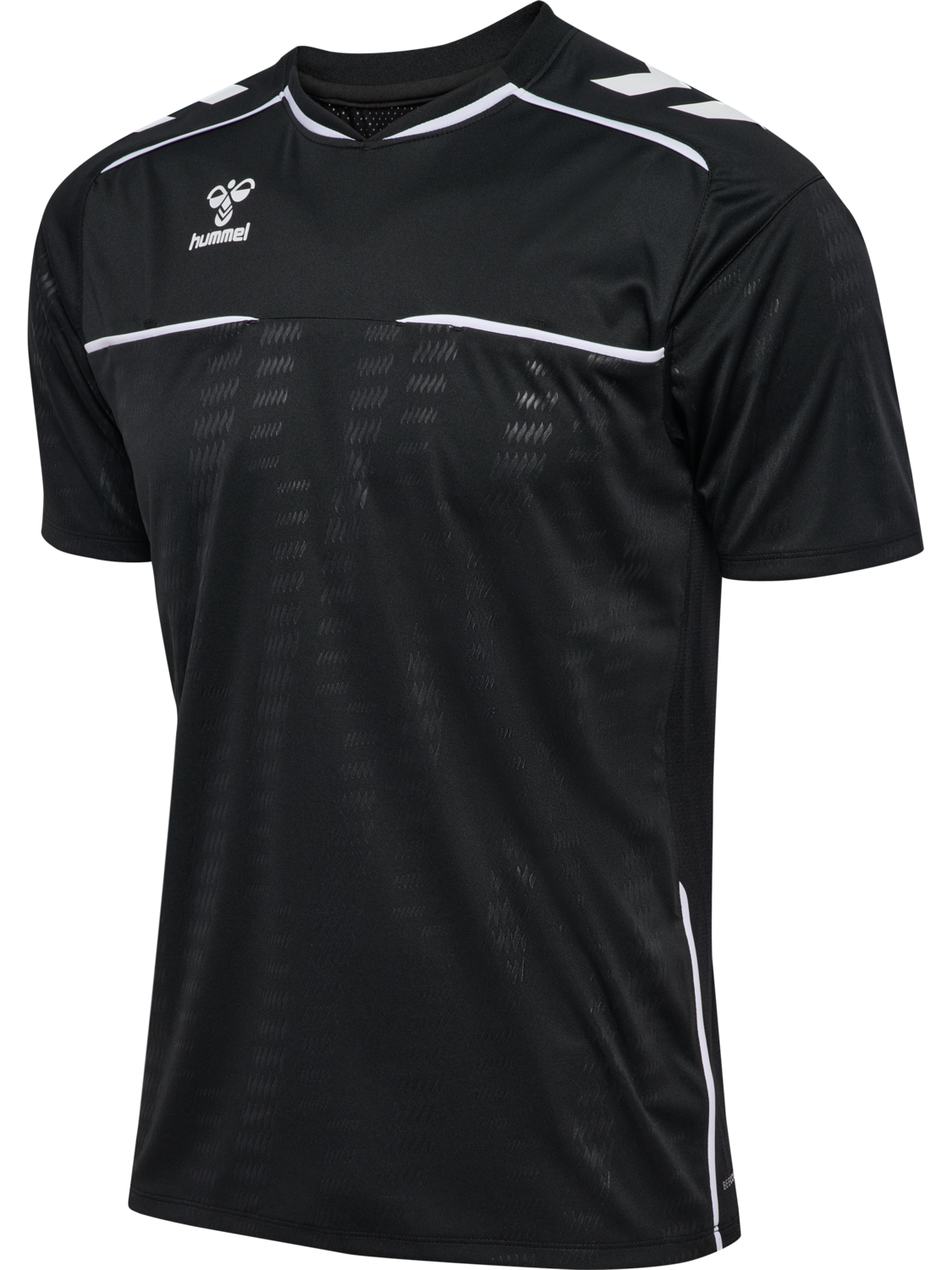 hmlREFEREE JERSEY S/S, BLACK, packshot