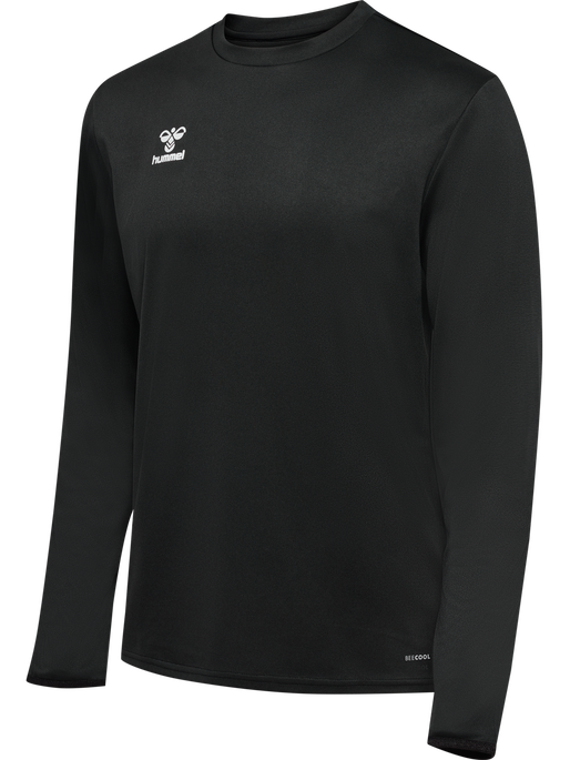 hmlESSENTIAL SWEATSHIRT, BLACK, packshot