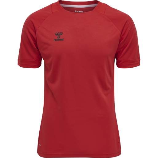 hmlLEAD S/S POLY JERSEY, TRUE RED hmlLEAD S/S POLY JERSEY, TRUE RED, packshot