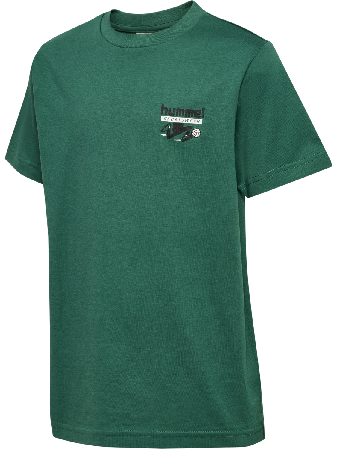 hmlJR REG T-SHIRT S/S RUNNER 2-PACK, SMOKE PINE/DEEP COBALT, packshot