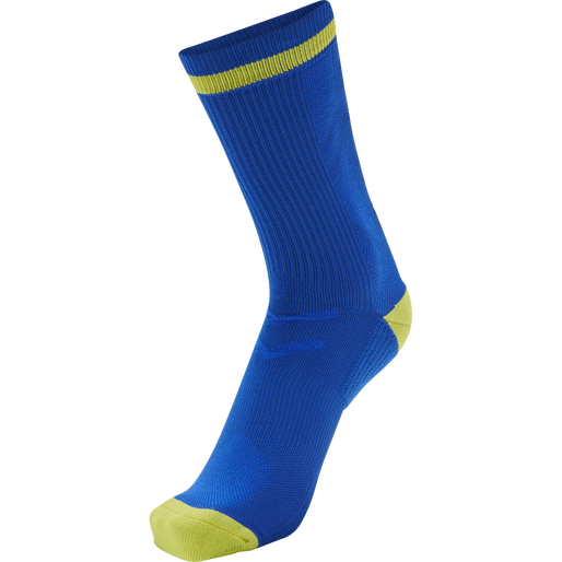 ELITE INDOOR SOCK LOW, TRUE BLUE/BLAZING YELLOW, packshot