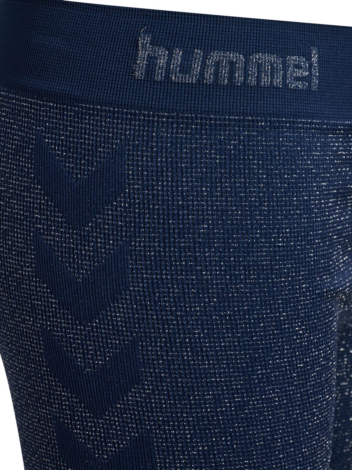 hmlJR SEAMLESS GLITTER SHORT TIGHTS, DRESS BLUES, packshot