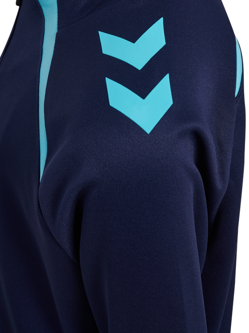 hmlLEAD 2.0 TRACK ZIP JACKET KIDS, MARINE/BLUE FISH hmlLEAD 2.0 TRACK ZIP JACKET KIDS, MARINE/BLUE FISH, packshot