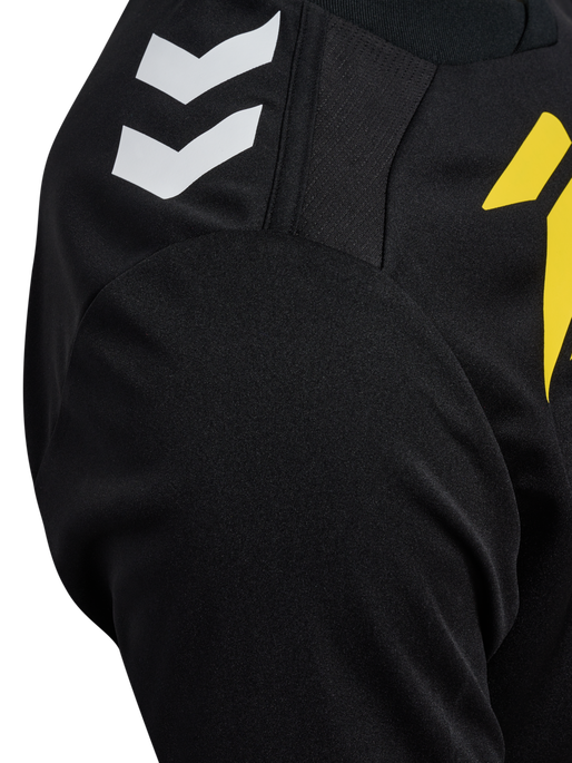 FFHB NEW REFEREE JERSEY S/S, BLACK WO SPONSOR FFHB NEW REFEREE JERSEY S/S, BLACK WO SPONSOR, packshot