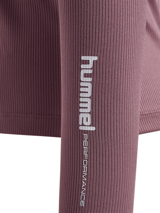 hmlPULSE W ZIP SHIRT L/S, WISTFUL MAUVE, packshot