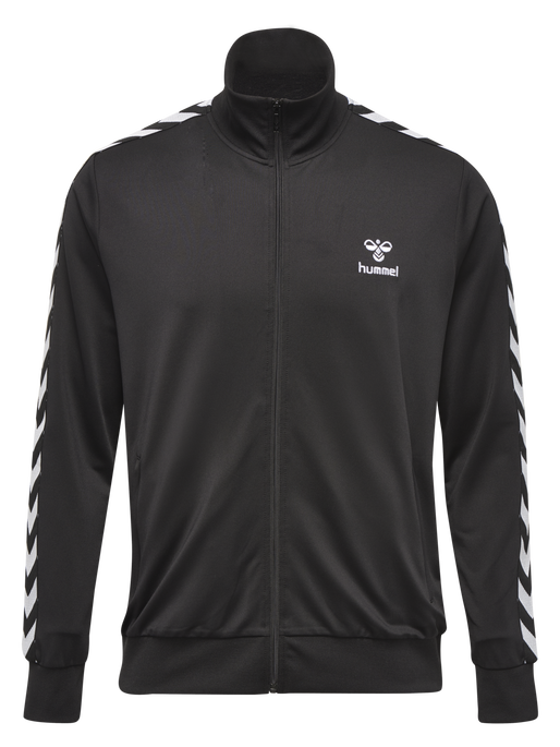 HMLNATHAN ZIP JACKET, CAVIAR/CAVIAR, packshot