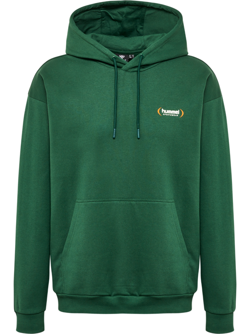 hmlFELIX LOOSE HOODIE, DARK GREEN hmlFELIX LOOSE HOODIE, DARK GREEN, packshot