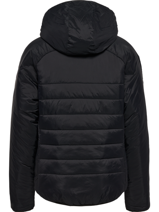 hmlGO QUILTED HOOD JACKET WOMAN, BLACK, packshot