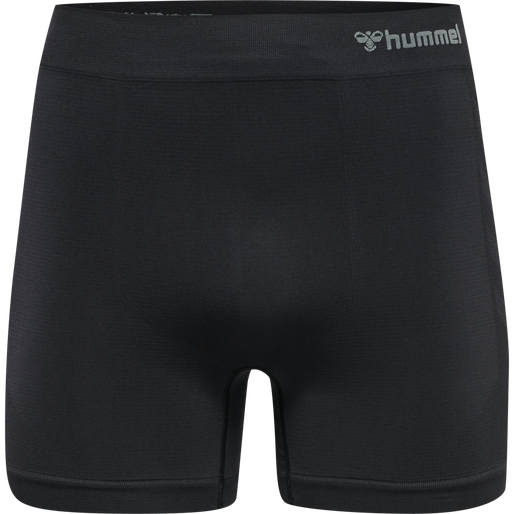 hmlJACK SEAMLESS BOXERS 2-PACK, BLACK/BLACK, packshot